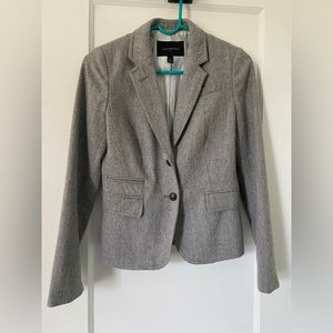 Banana Republic Grey Tweed Blazer, size 0